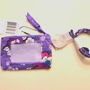 VERA BRADLEY ZIP ID LANYARD